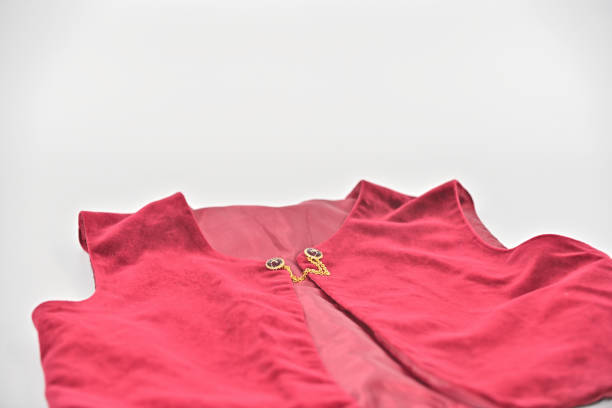 istock golden chain decorated with red vest 1806652177