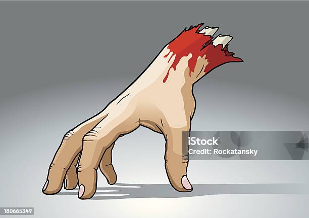 Severed Hand Auf Die Finger Stock Vektor Art und mehr Bilder von Blut - Blut, Wunde, Gehen