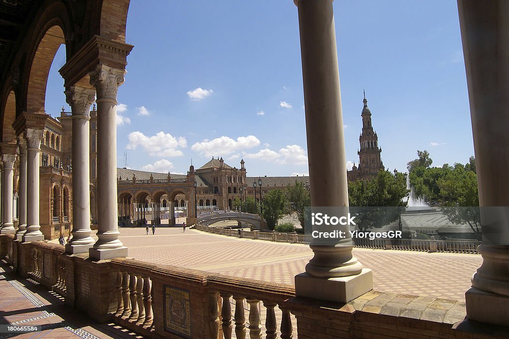 Plaza de España, Séville, Espagne - Photo de Andalousie libre de droits