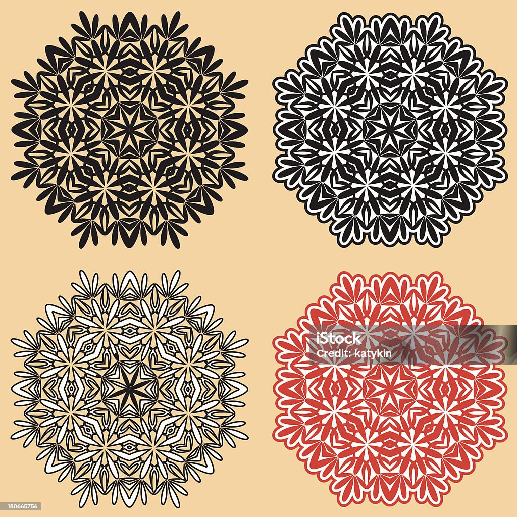 Lace Pattern Circular Beautiful Lace Pattern The Circular Background Stock Illustration ...