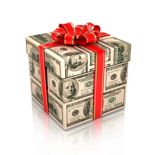 istock Gift of the dollar bills 180666434