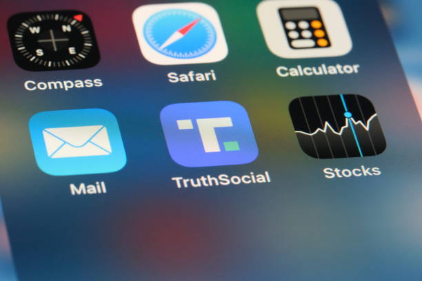 Shanghai,China-Nov.15th 2023: Truth Social app icon. social media platform
