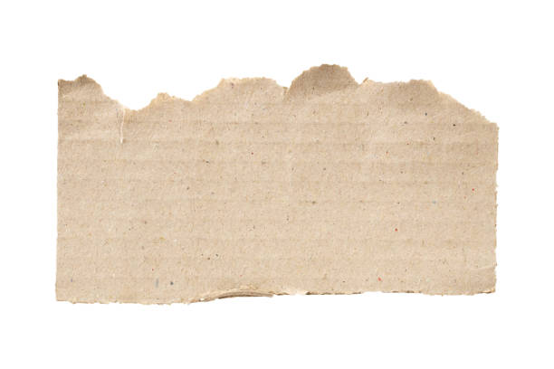 istock Brown Cardboard paper piece isolated on white background 1806706967