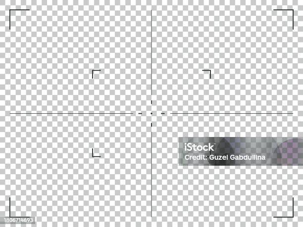 Camera Target Grid Camera Frame Viewfinder Grid With Cross Target Video Camera Recorder ...
