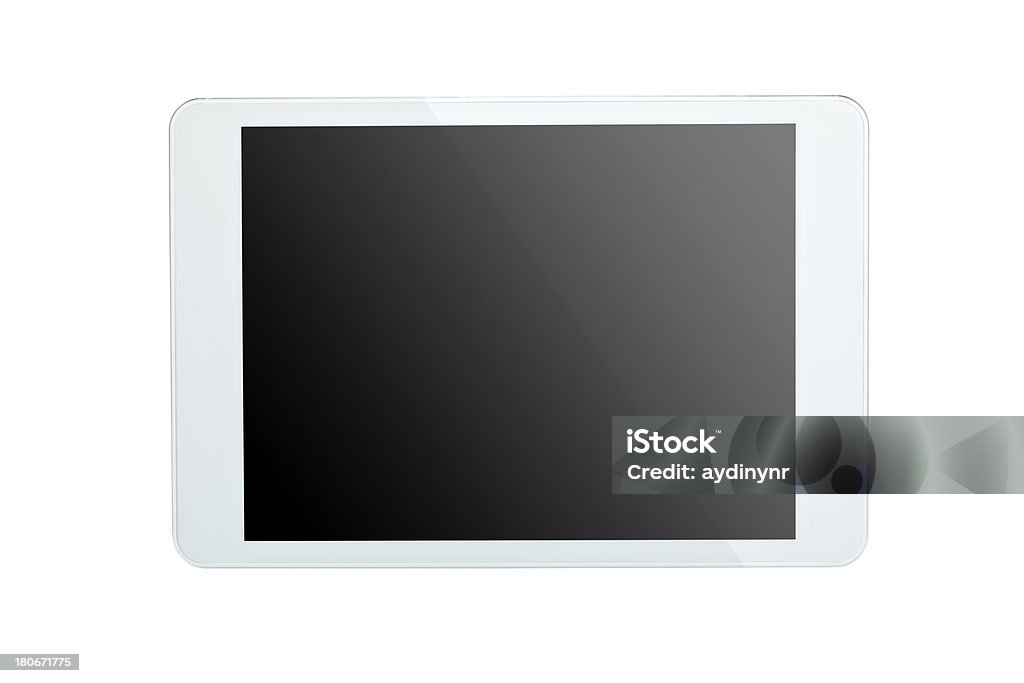 Computador Tablet em fundo branco com Traçado de Recorte - Royalty-free Agenda Eletrónica Foto de stock