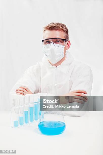 Chemist Portrait Stock Photo - Download Image Now - Adult, Analyzing, Bib Overalls