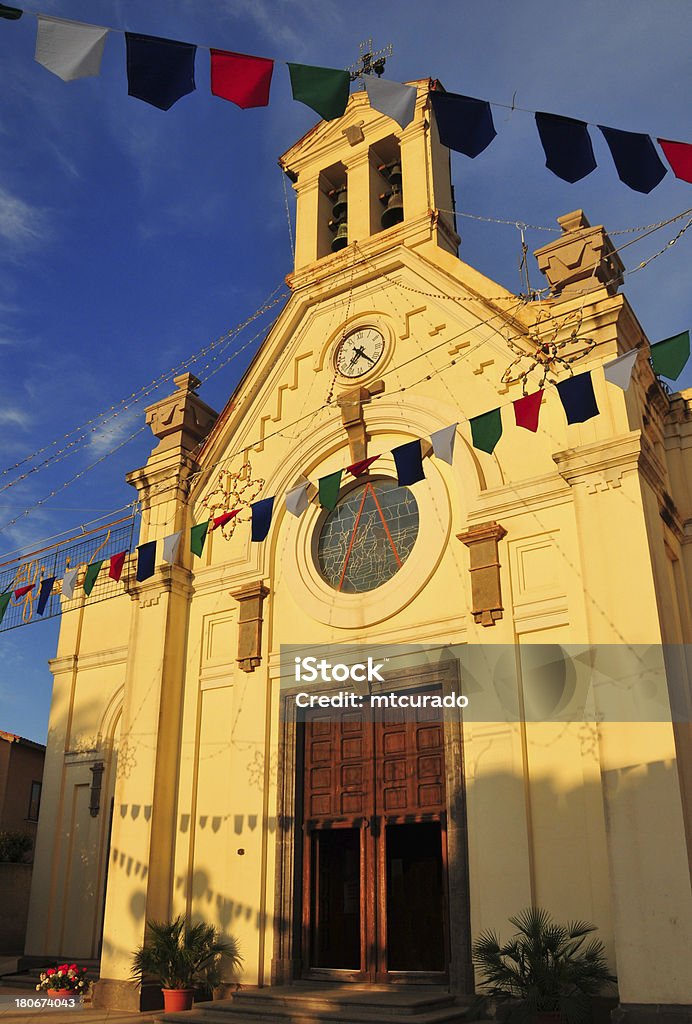 풀라, 사디니아, 이탈리아: St John 침례 교회 - 로열티 프리 0명 스톡 사진