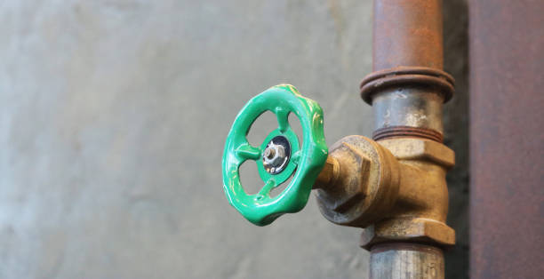 istock Sanitary water valve. 1806787124
