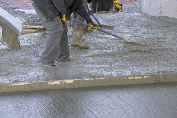 istock A new driveway for house has been poured with wet cement 1806835019