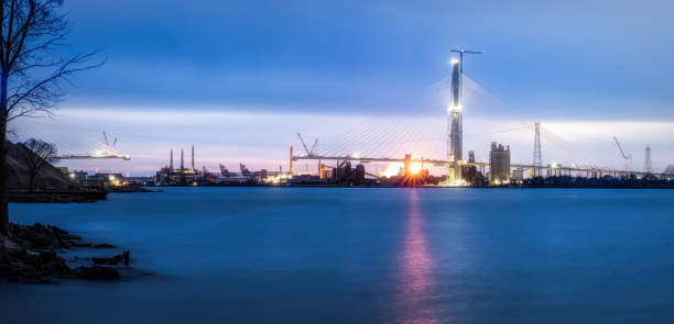 istock Gordie Howe International Bridge - Under Construction 1806859023