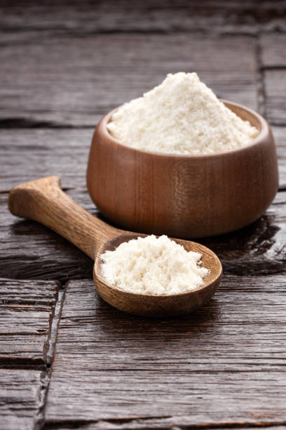 istock Organic gelatin powder also called hydrolyzed collagen 1806892652