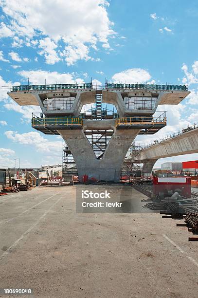 Road Under Reconstruction Stock Photo - Download Image Now - Construction Industry, Overpass - Road, Above