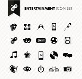 moderne entertainment freizeit und spa%C3%9F icon set