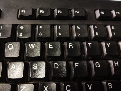 qwerty type keyboard in the office