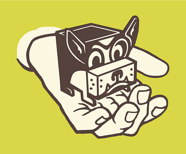 ilustraciones, imágenes clip art, dibujos animados e iconos de stock de mano sosteniendo un papel doblado perro - green background color image people animal