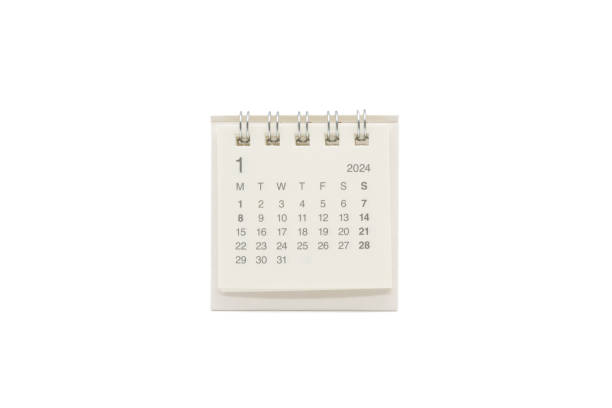 istock desk calendar for JAN 2024 1806938566
