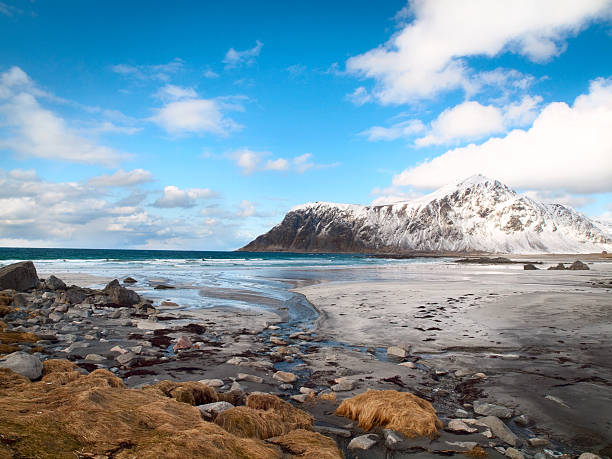 istock Skagsanden beach. Lofoten Islands. 180694459