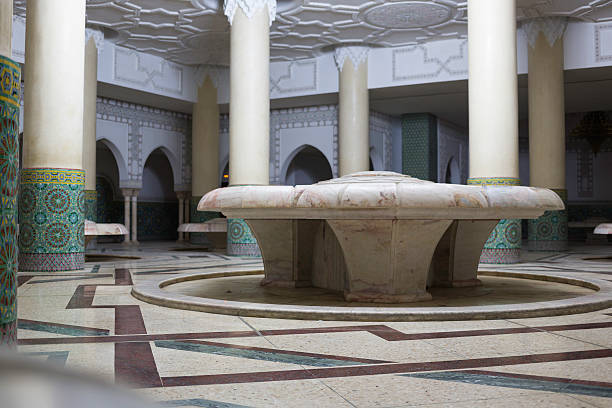 内側のモスク - marbled effect shiny marble morocco ストックフォトと画像