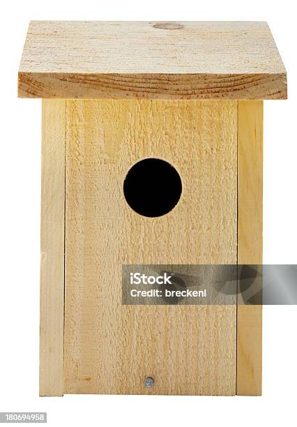 Photo libre de droit de Oiseau Housevue De Face banque d'images et plus d'images libres de droit de Cabane à oiseaux - Cabane à oiseaux, En bois, En sapin