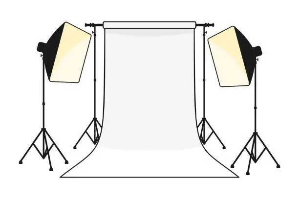 Vector illustration of Photography Studio Vector