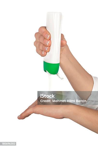 Hand Care Stock Photo - Download Image Now - Applying, Suntan Lotion, Cut Out