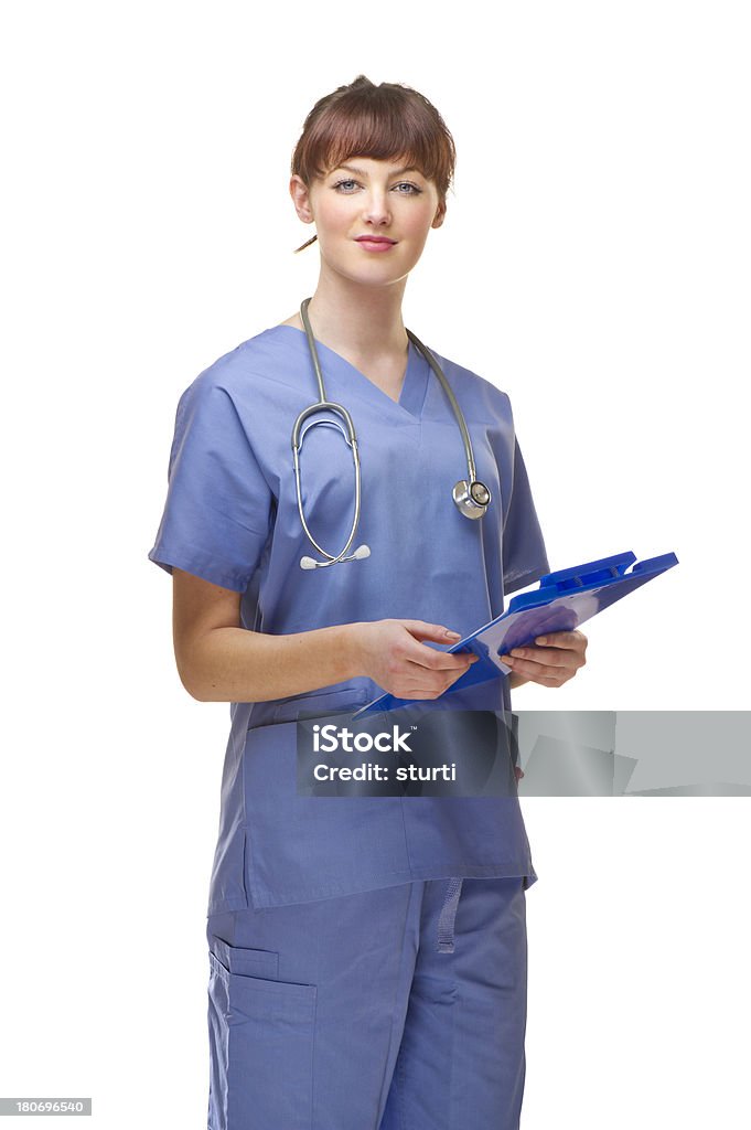 Jovem confiante enfermeira - Foto de stock de NHS royalty-free