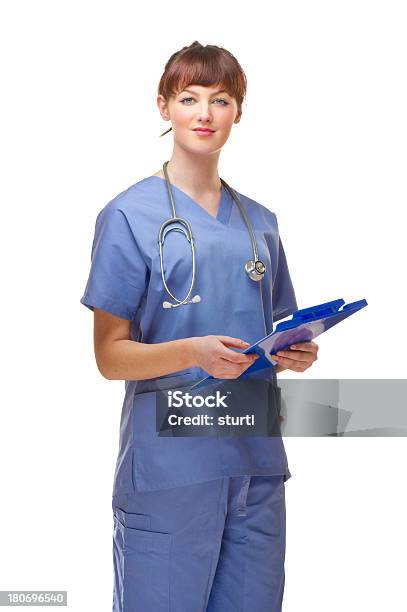 Foto de Jovem Confiante Enfermeira e mais fotos de stock de NHS - NHS, Doutor, Figura para recortar