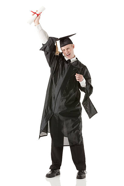 istock Male graduate with diploma 180696835