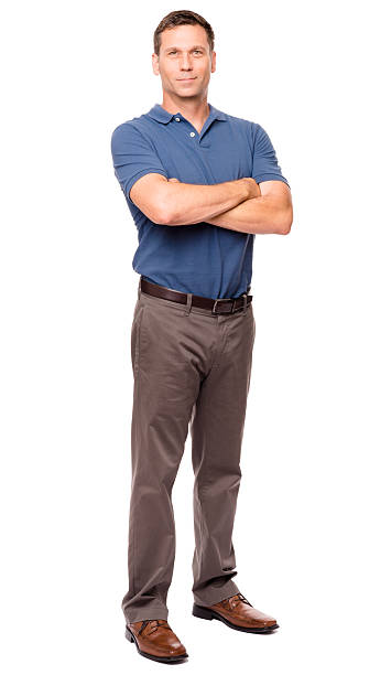 istock Casual Dressed Man with Arms Crossed Isolated on White Background 180696913