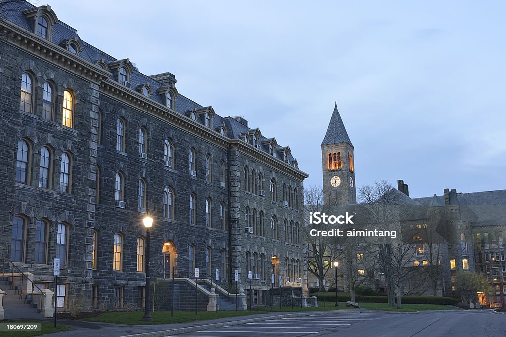 Campus of Cornell University "Campus of Cornell University at dawn, Ithaca, New York, USA" Cornell University Stock Photo