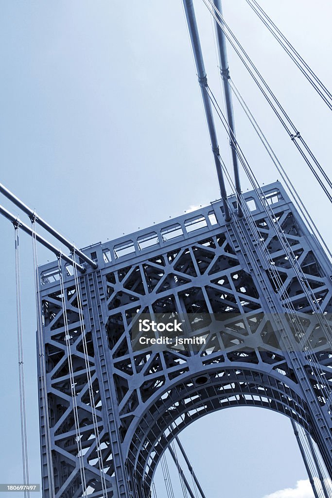 Puente vertical - Foto de stock de Puente de George Washington libre de derechos