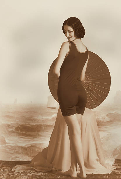 istock Flapper girl.Art Deco style. 180697525