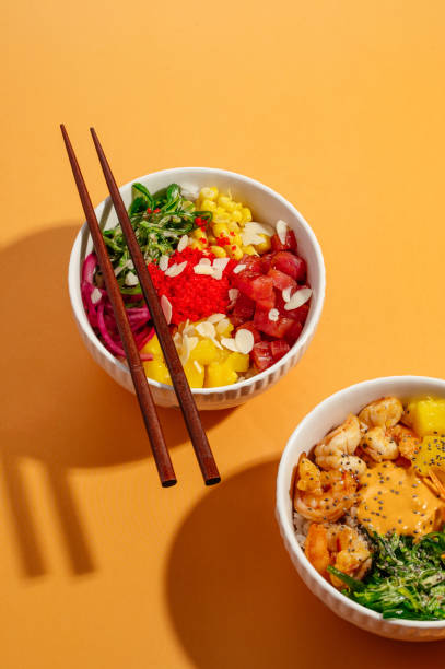istock Hawaiian tuna poke bowl with rice 1806977577