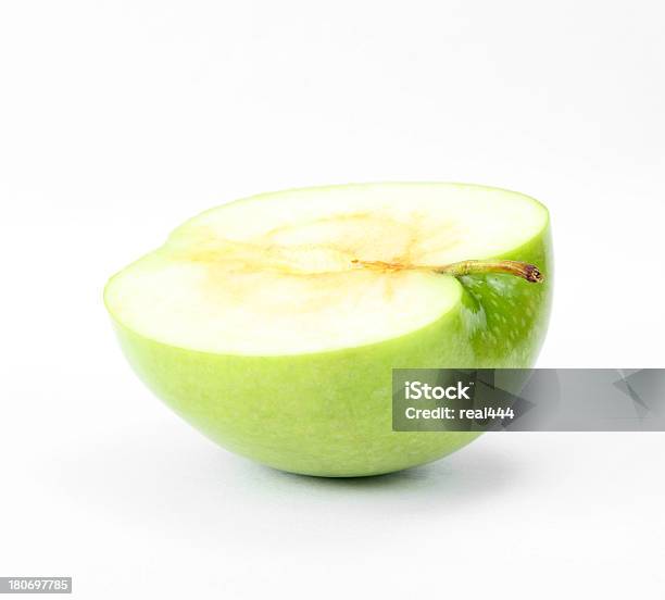 Grüner Apfel Stockfoto und mehr Bilder von Apfel - Apfel, Apfelbutzen, Einzelner Gegenstand