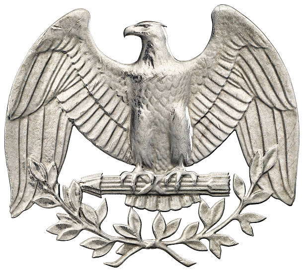 istock Eagle extracted from George Washington's quarter coin of 1980 180697812