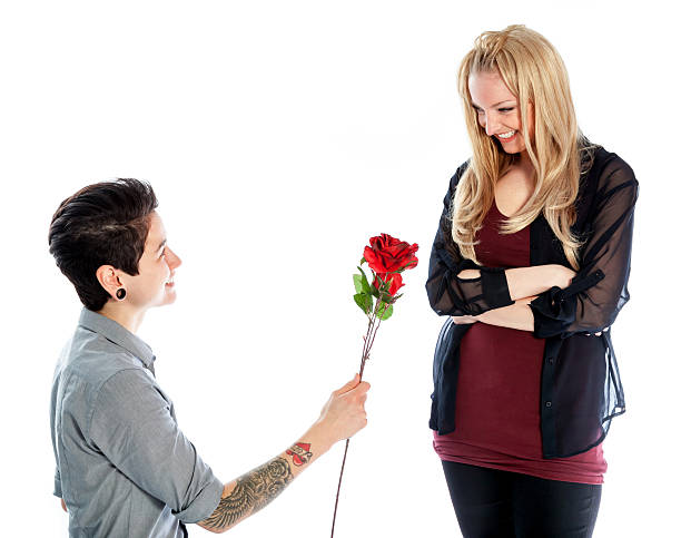 istock Couple shot in studio and isolated on a white background 180698078
