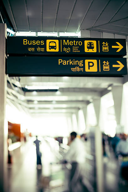 istock Bus Sign at Airport 180698181