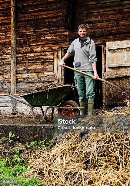 Real Swiss Alpine Farmer Stock Photo - Download Image Now - Farmer, Switzerland, Working