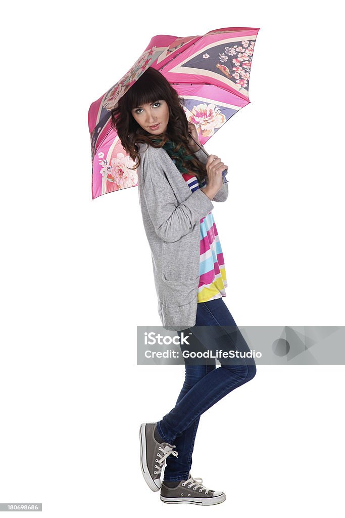 Giornata di pioggia di moda - Foto stock royalty-free di 20-24 anni