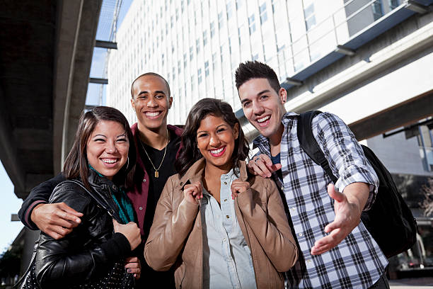 istock Friends hanging out in the city 180699200