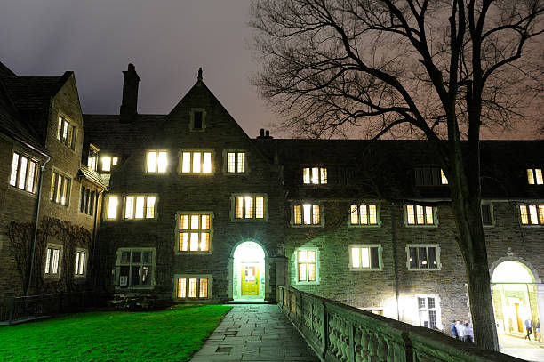 istock Campus of Cornell University at Night 180699318