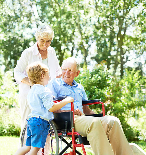 istock Cheering up his grandfather 180699624