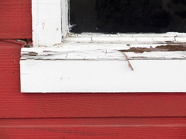 로튼, 박리 windowsill - peeling paint abandoned old 뉴스 사진 이미지