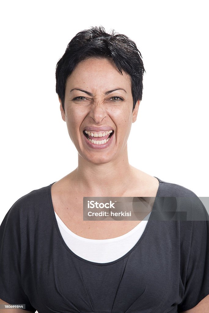 Bella donna sorridente - Foto stock royalty-free di 35-39 anni