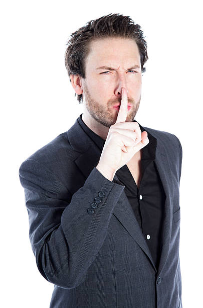 istock Business man wearing grey suit on a white background 180700112