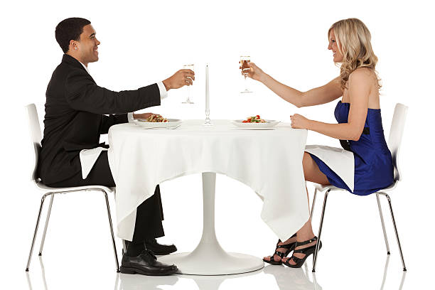 カップルでのディナーをお楽しみいただけます。 - restaurant dining couple dinner ストックフォトと画像