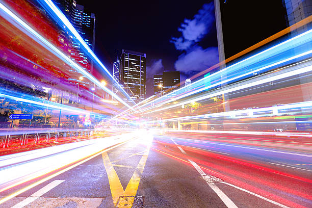 istock City night with traffic 180700492