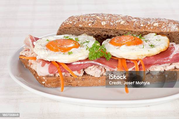 샌드위치 달걀 프라이 0명에 대한 스톡 사진 및 기타 이미지 - 0명, 고기, 달걀