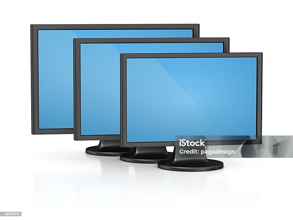 computer monitor - Lizenzfrei Blau Stock-Foto