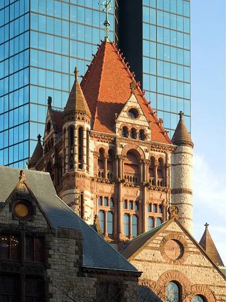 istock Trinity Church and John Hancock Tower at Sunset 180701255